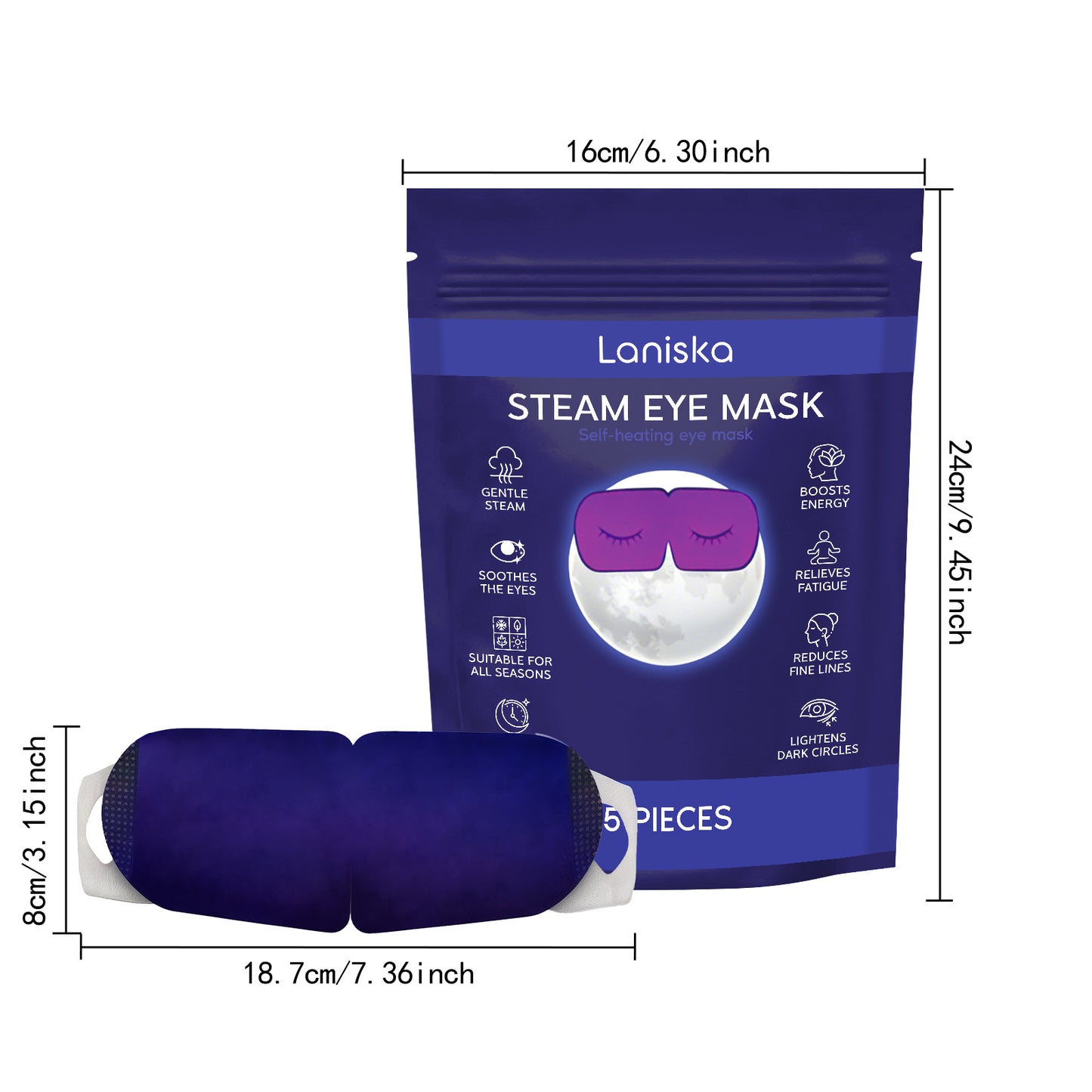 🔥LAST DAY BUY 1 GET 1 FREE !🔥Self-Heating Steam Eye Mask for Instant Relief & Deep Relaxation