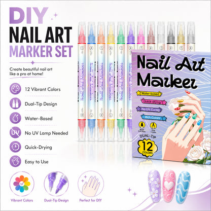 DIY Nail Art Marker Pen Set