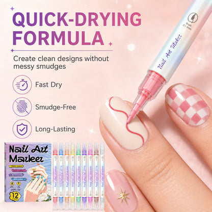 DIY Nail Art Marker Pen Set