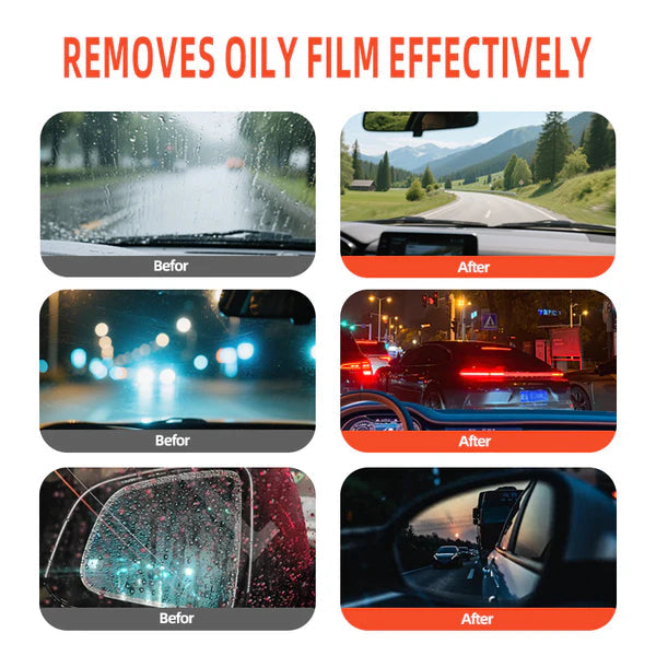 Automotive Handheld Oil Flmr Cream,Glass Decontamination Without Traces,Window Oil Film Cleaning,FastCleaning