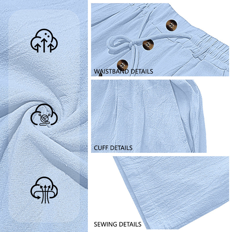 ⏳Limited-Time Offer⏰Men's Loose Fit Casual Relaxed Fit Lightweight Linen Pants