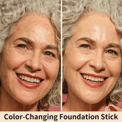 🎉BUY 1 GET 1 FREE🎉[OFFICIAL PRODUCT] Cover Cream Stick V w/ Detachable Brush - Korean Skin Care Color-Changing Foundation Stick with Collagen Capsules (0.45 oz)