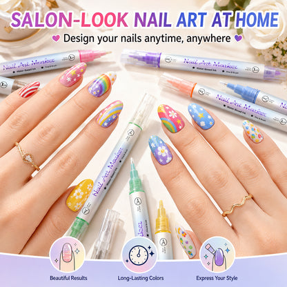 DIY Nail Art Marker Pen Set