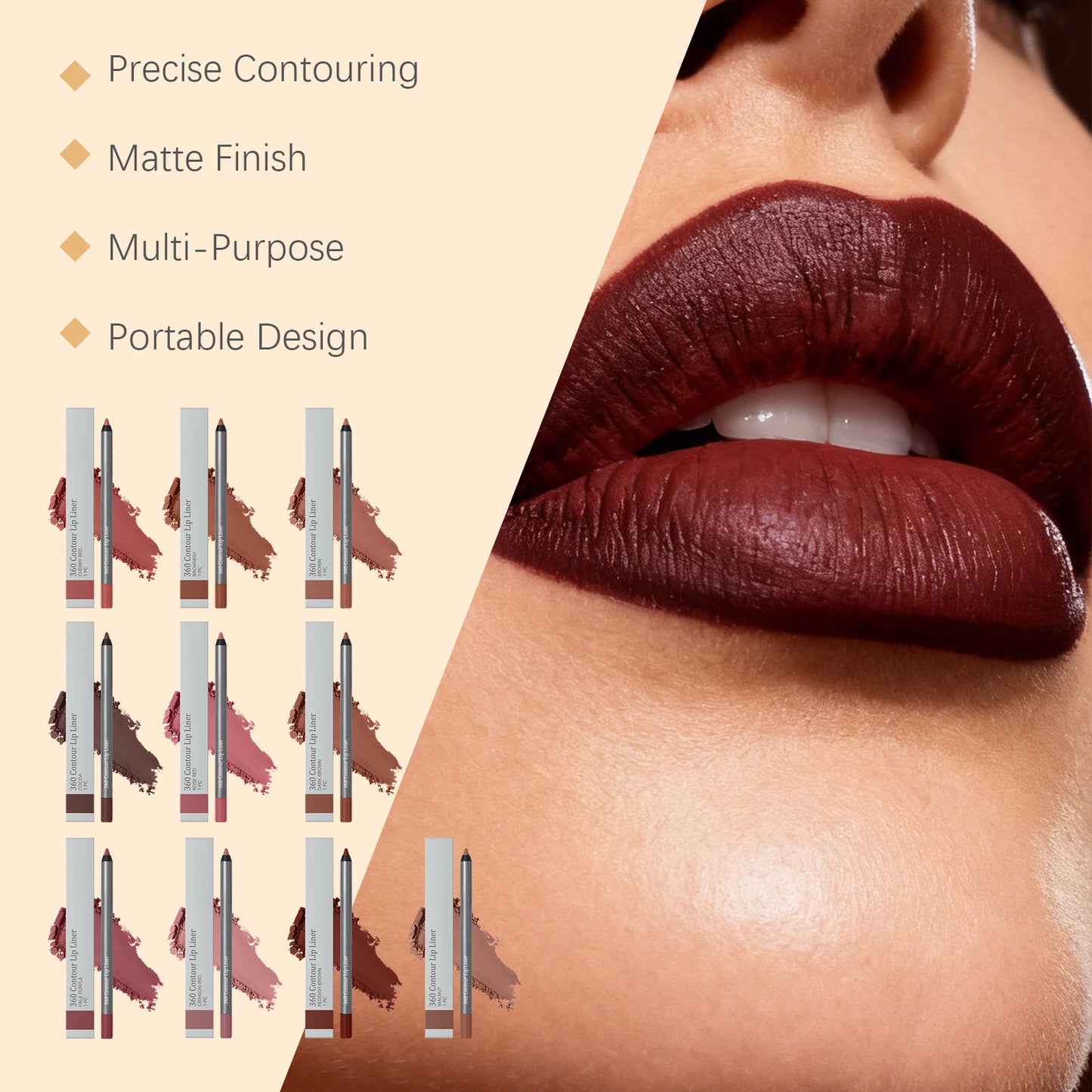 🔥Last Day: Buy 1, Get 1 Free!🔥Smooth Definition Lip Liner
