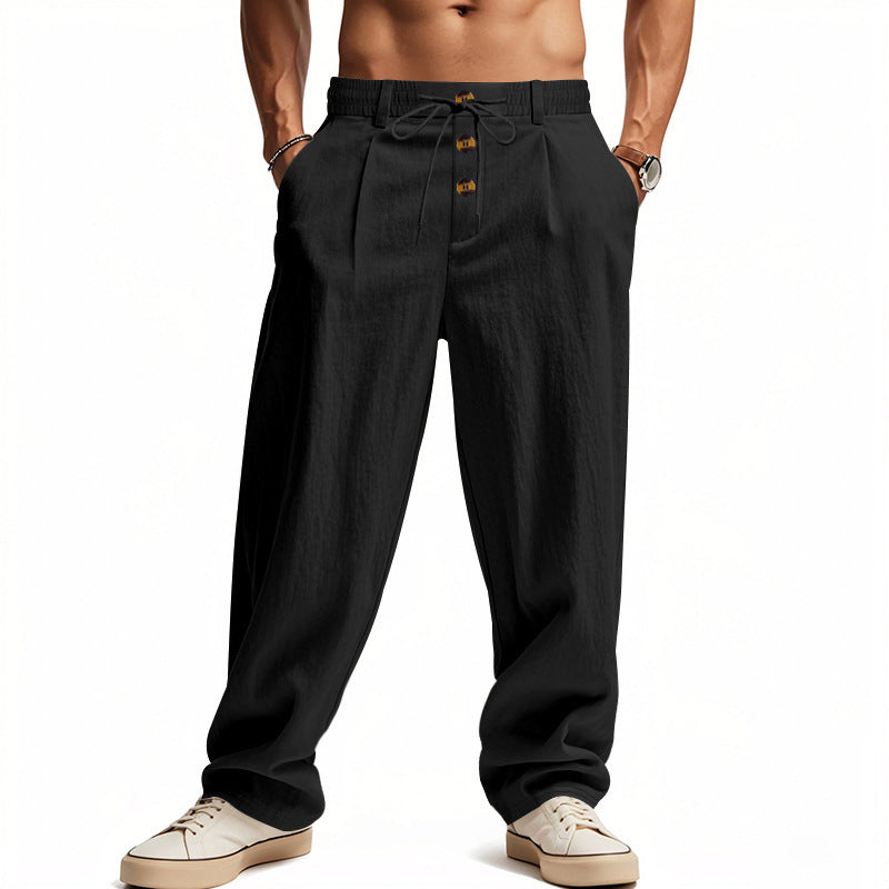 ⏳Limited-Time Offer⏰Men's Loose Fit Casual Relaxed Fit Lightweight Linen Pants