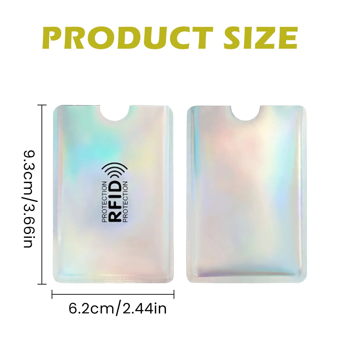 8 Counts RFID Blocking Sleeves Set – Protection for Credit & ID Cards, Slim & Lightweight Design