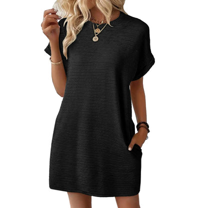 Spring Summer Dresses for Women 2026 Fashion Short Sleeve Mini Dress