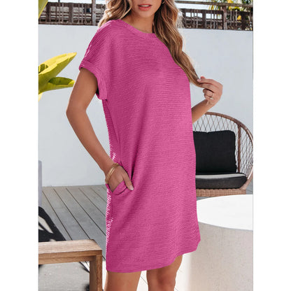 Spring Summer Dresses for Women 2026 Fashion Short Sleeve Mini Dress