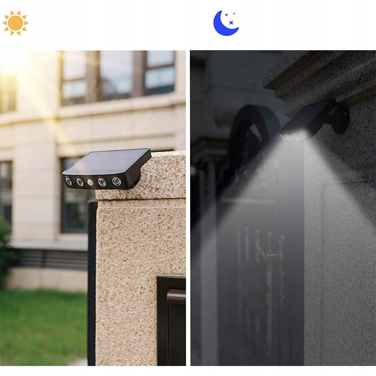 Outdoor Solar Lights, Waterproof, Wireless Wall Lamps