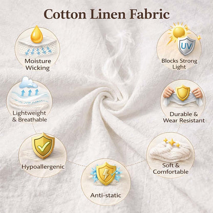 ⏳Limited-Time Offer⏰Men's Loose Fit Casual Relaxed Fit Lightweight Linen Pants