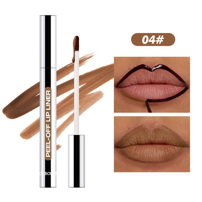 LIP LINER STAY-N - Peel-Off Lip Liner Stain - All Day & Night Lipliner with Hyaluronic Acid & Vitamin E - Long Lasting Formula - 0.12 fl oz / 3.5 ml