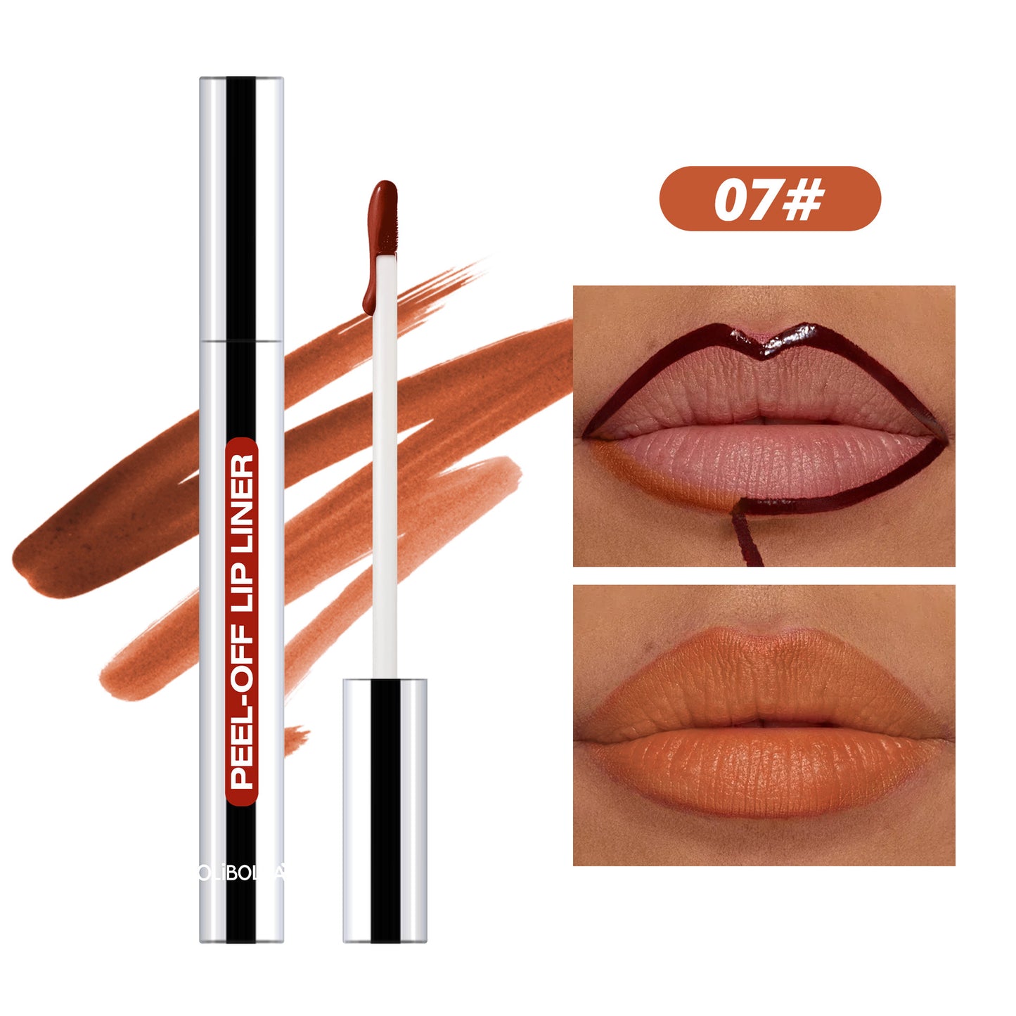 LIP LINER STAY-N - Peel-Off Lip Liner Stain - All Day & Night Lipliner with Hyaluronic Acid & Vitamin E - Long Lasting Formula - 0.12 fl oz / 3.5 ml