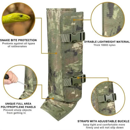 Snake Gaiters Snake Guard Chaps, Waterproof Snake Guards Bite Protection for Lower Legs, Snake Proof Gaiters