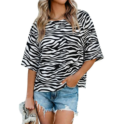 Panel Solid Color Flared Sleeve T-Shirt